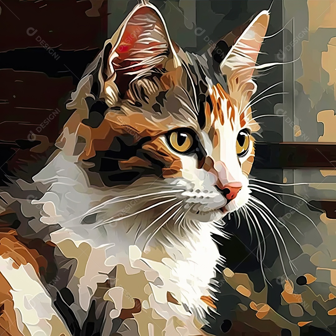 Ilustração sobre gatos.