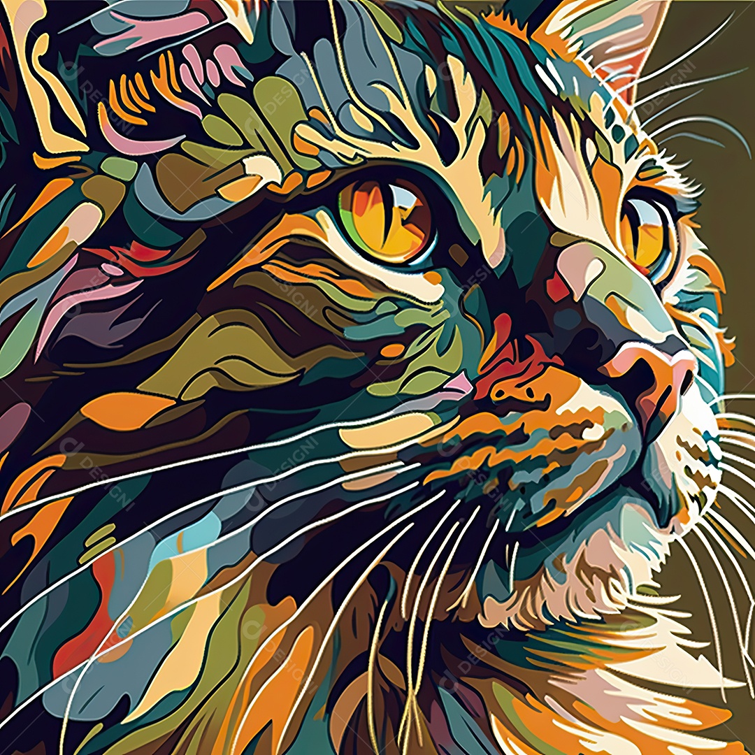 Ilustração sobre gatos.