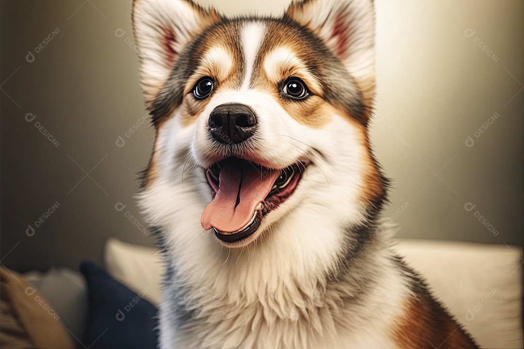 Ilustração de cães