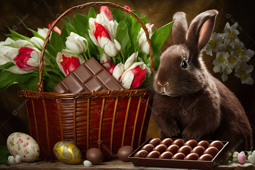 Ilustração sobre a páscoa.