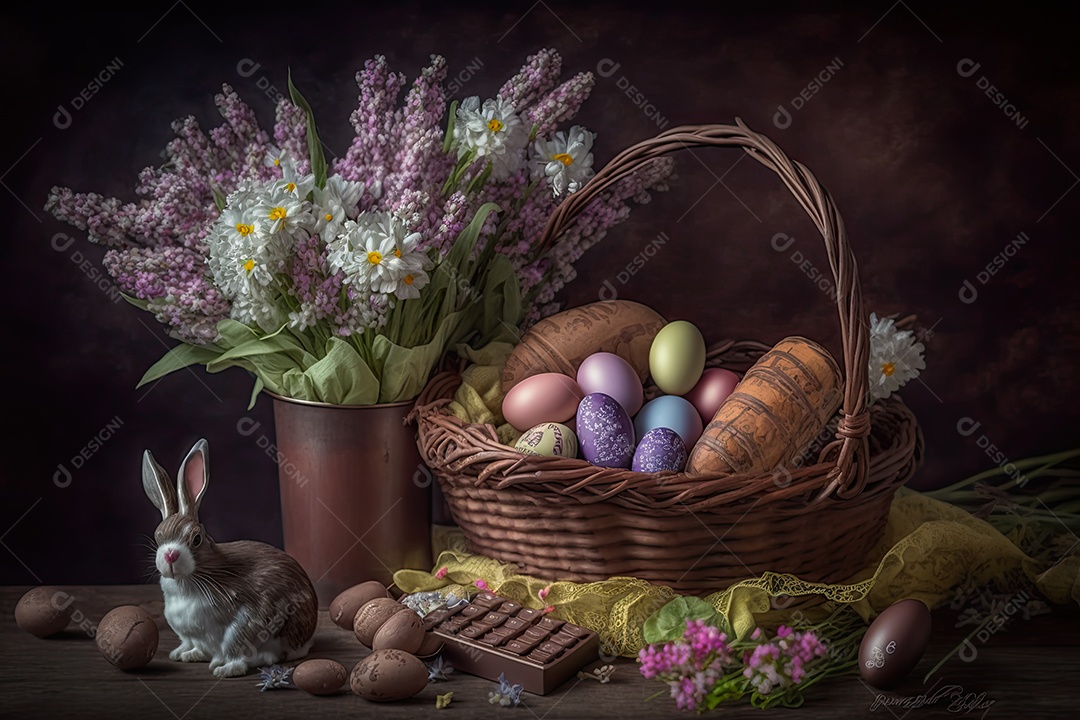 Ilustração sobre a páscoa.