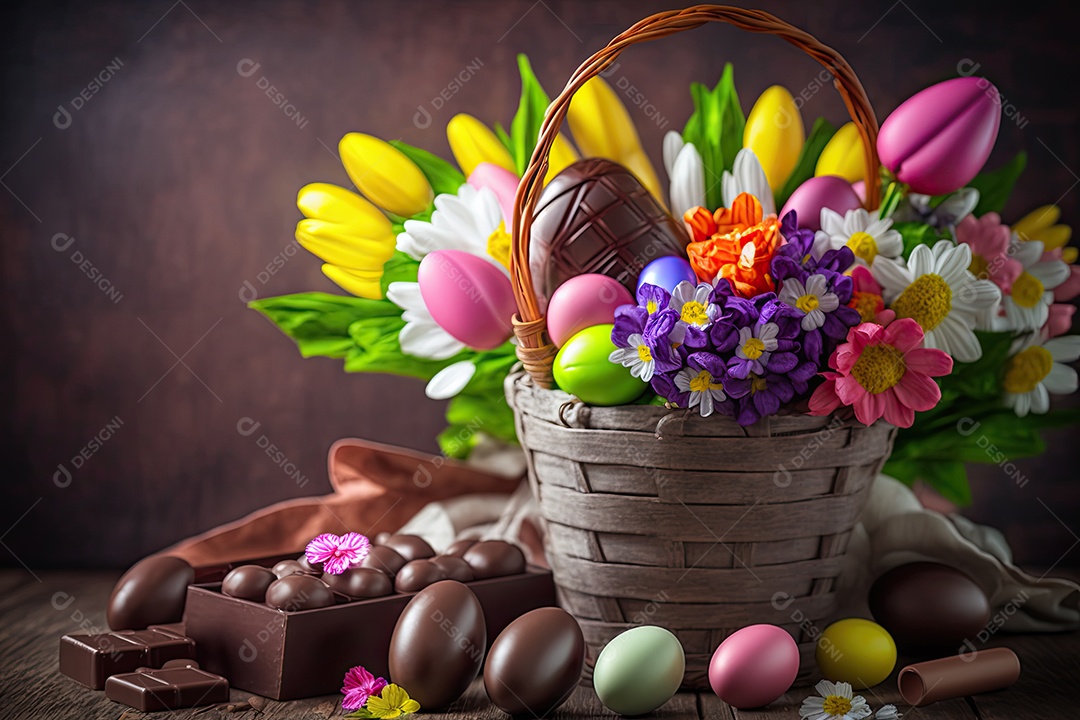 Ilustração sobre a páscoa.