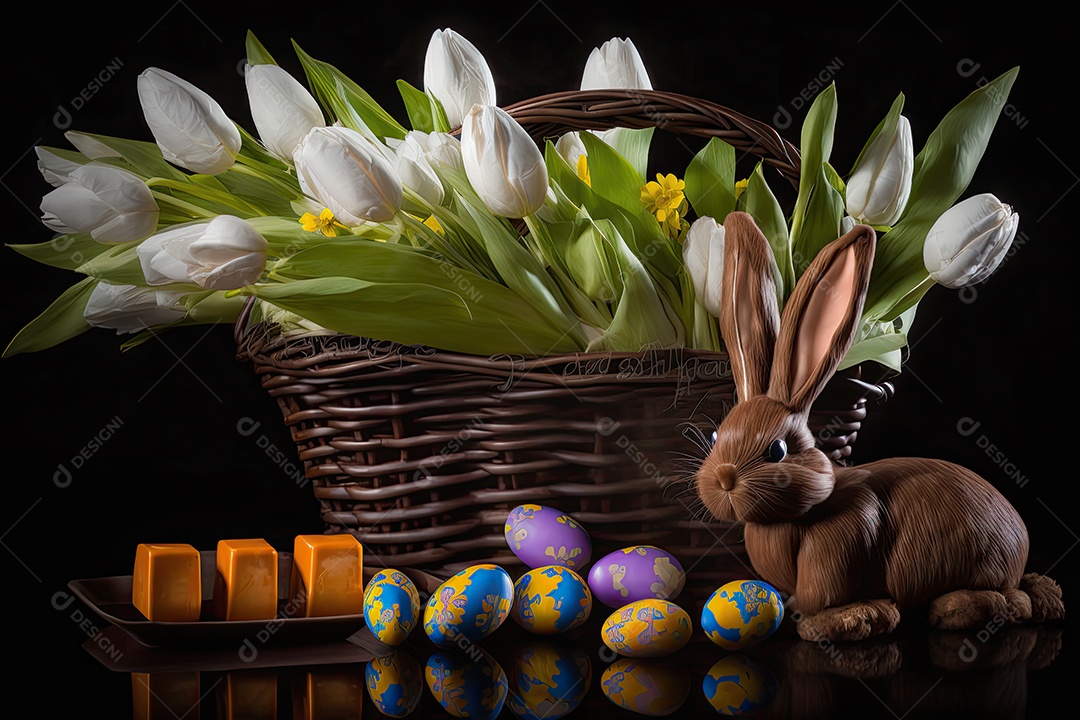 Ilustração sobre a páscoa.