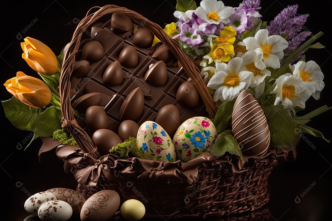 Ilustração sobre a páscoa.