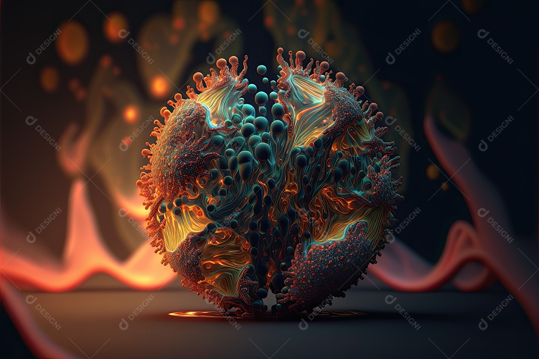 Ilustração sobre pandemia.