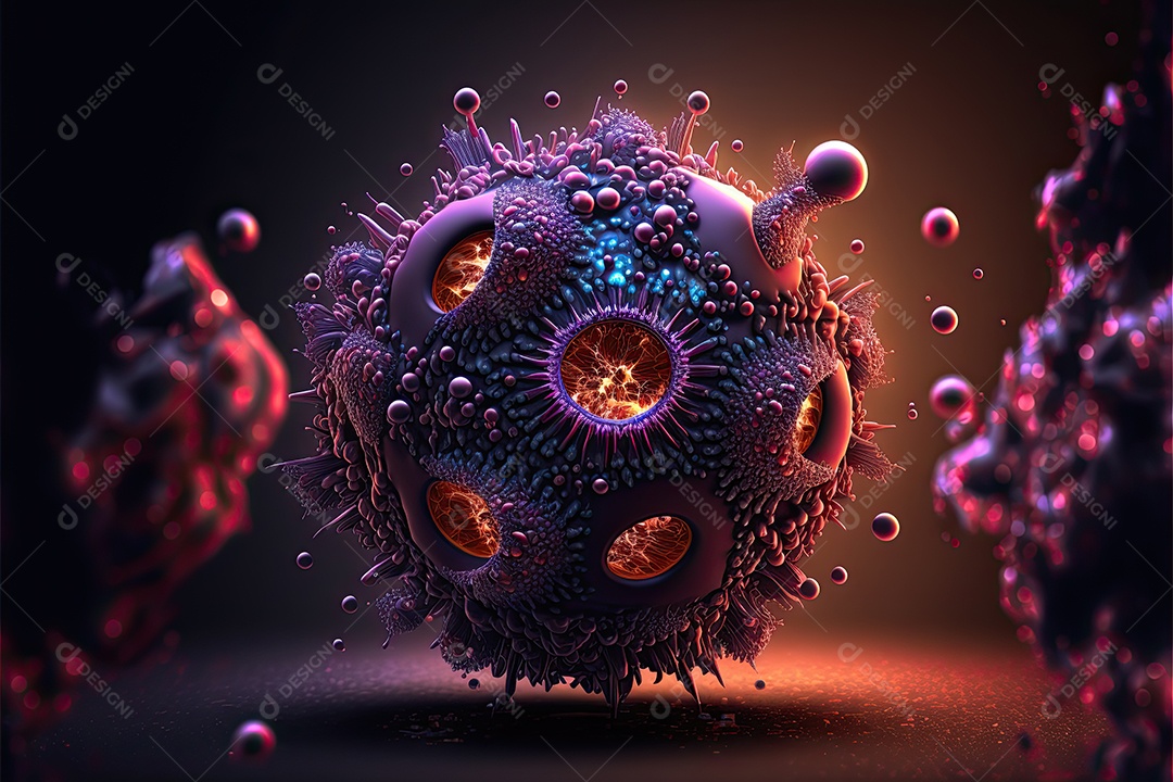 Ilustração sobre pandemia.