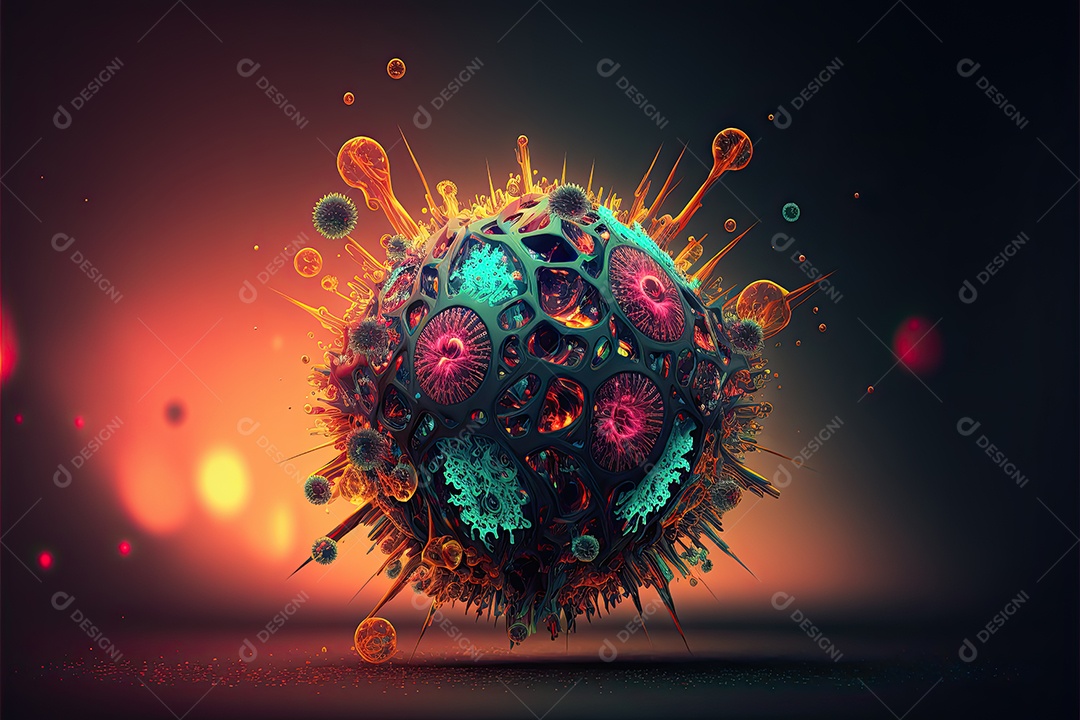 Ilustração sobre pandemia.