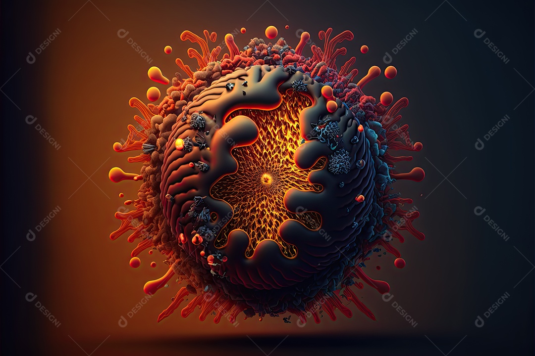 Ilustração sobre pandemia.