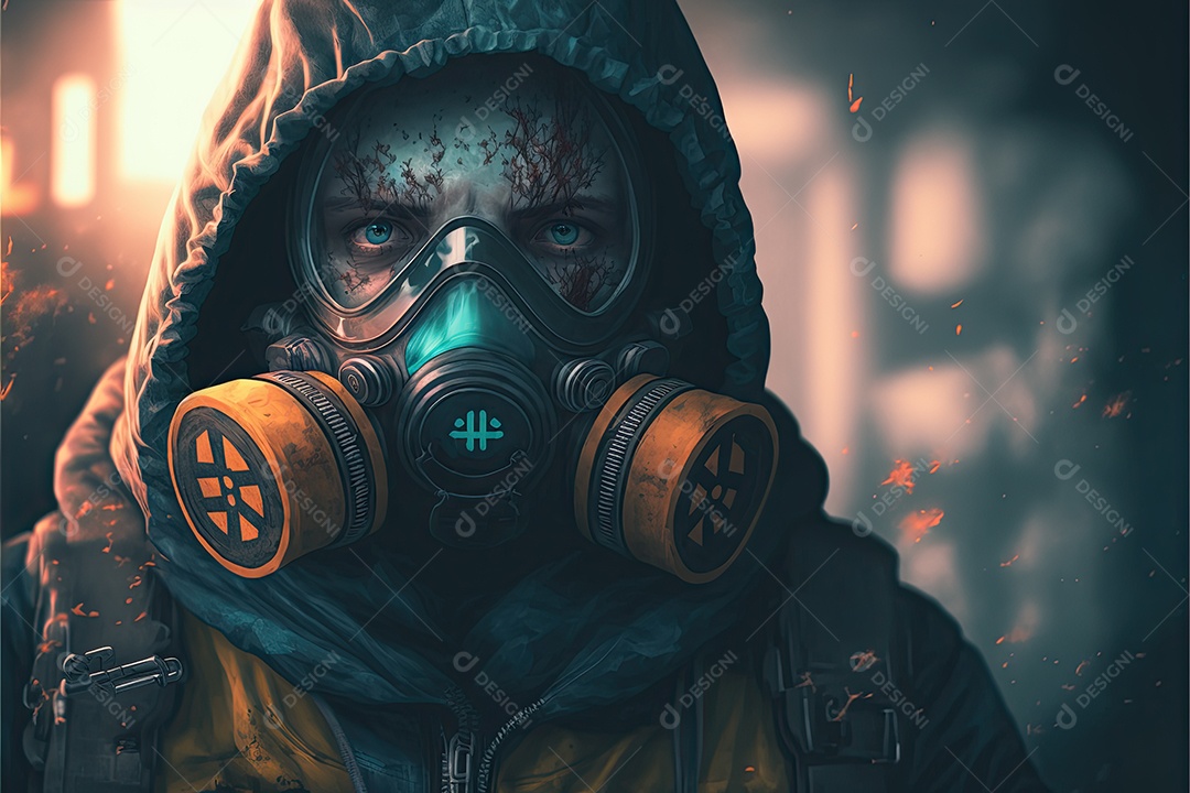 Ilustração sobre pandemia.