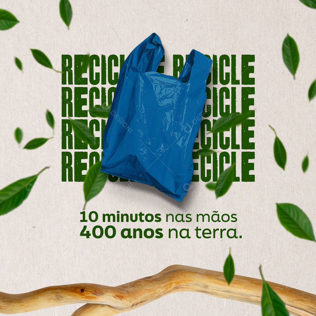 Recicle Sustentabilidade e Meio Ambiente Social Media PSD Editável