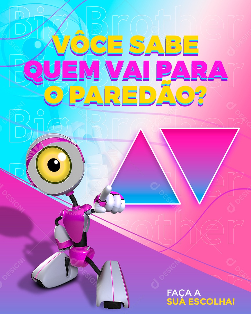 Você Sabe Quem Vai Para o Paredão BBB Big Brother Brasil Social Media PSD Editável