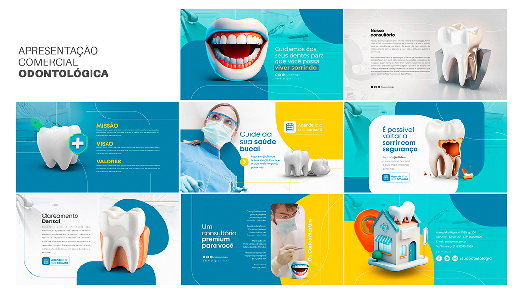Apresentação Comercial Odontologia PSD Editável