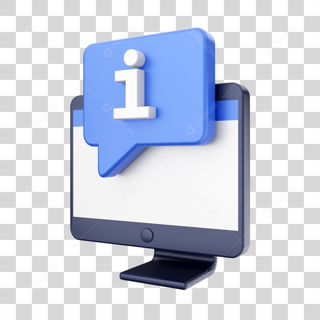 Função de Computador Informação Elemento 3D para Composição PNG Transparente