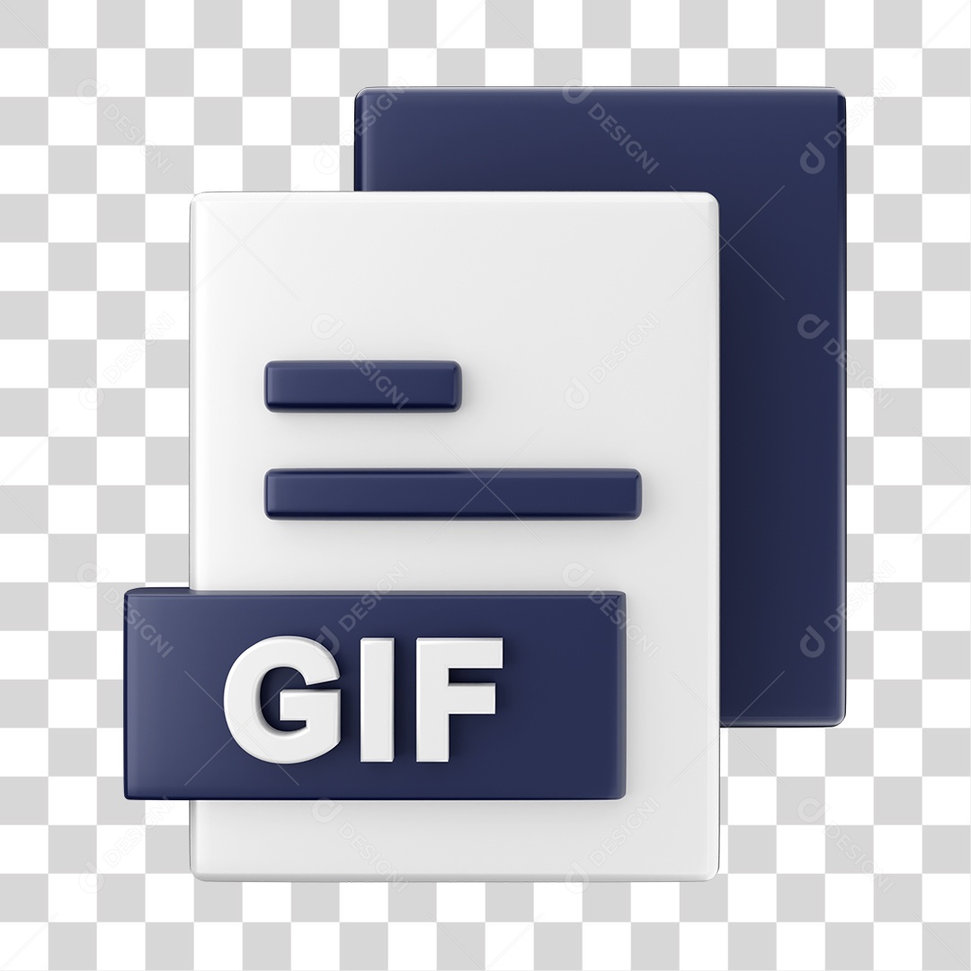 Formato de Arquivo GIF Elemento 3D PSD