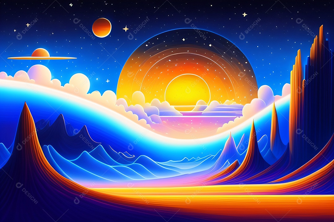 Paisagem de dunas de areia