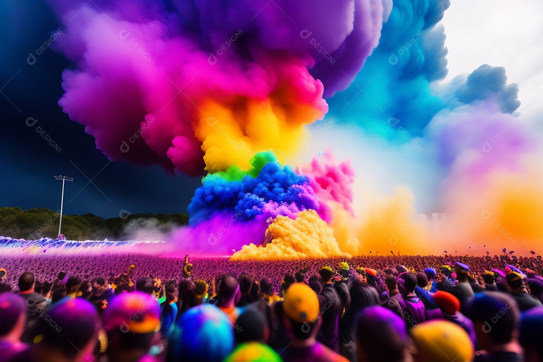 Celebração do festival das cores, cultura indiana