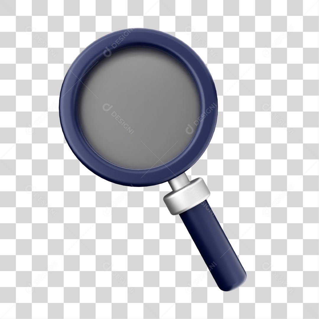 Lupa 3D Ferramenta de Ampliação Elemento Para Composição PNG Transparente