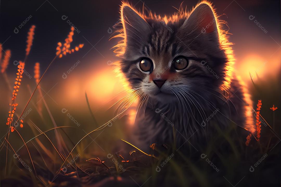 Gatos de animais fofos, amantes de gatos Dia do Gato do Japão