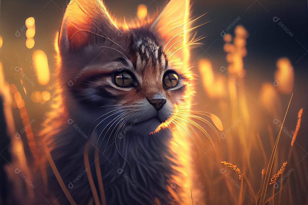 Gatos de animais fofos, amantes de gatos Dia do Gato do Japão