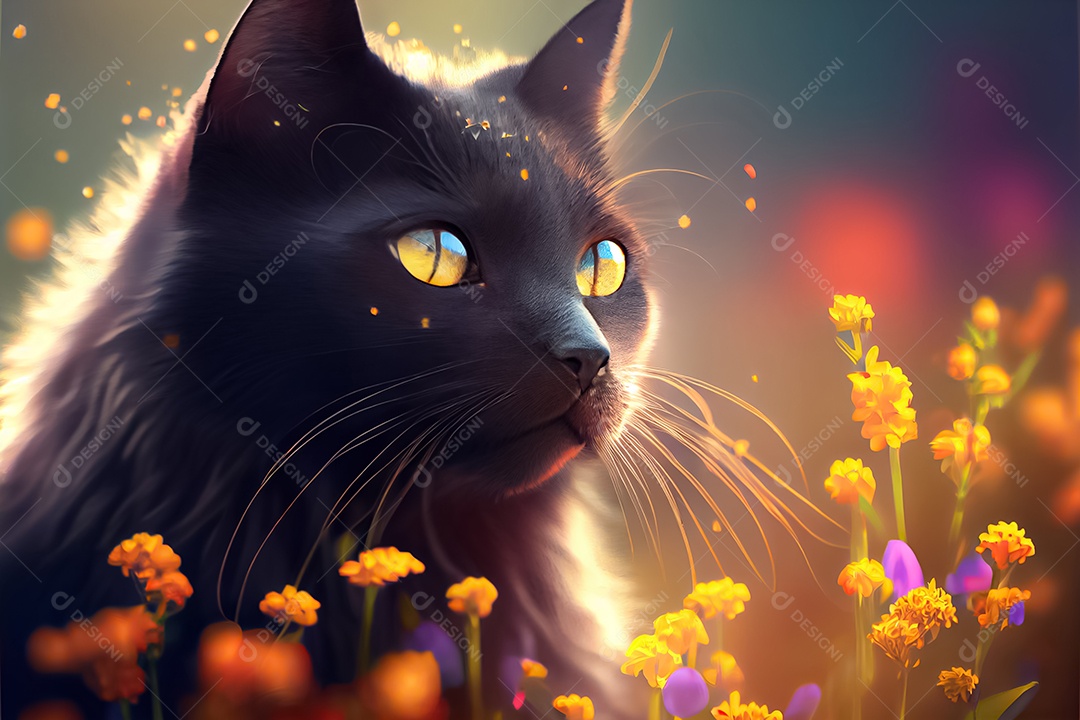 Gatos de animais fofos, amantes de gatos Dia do Gato do Japão