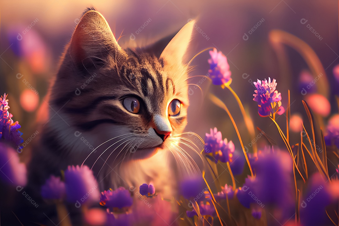 Gatos de animais fofos, amantes de gatos Dia do Gato do Japão