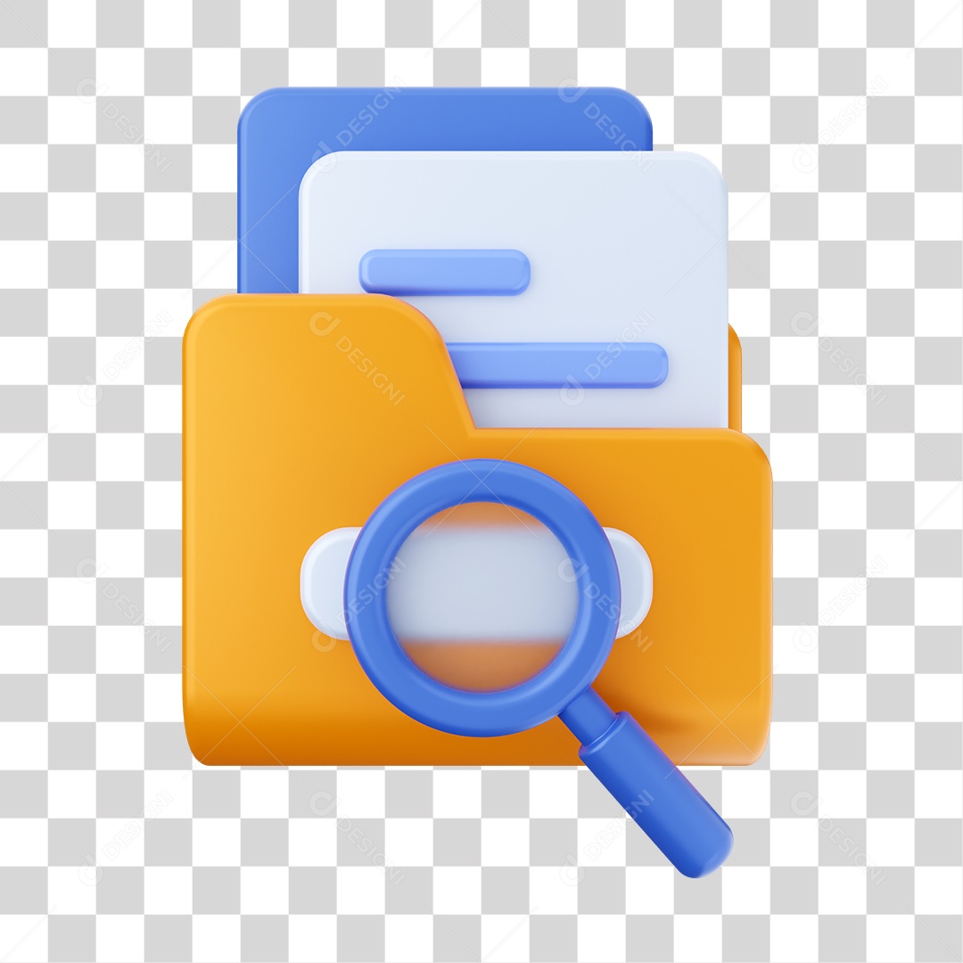 Arquivo Documento Elemento 3D PNG Transparente