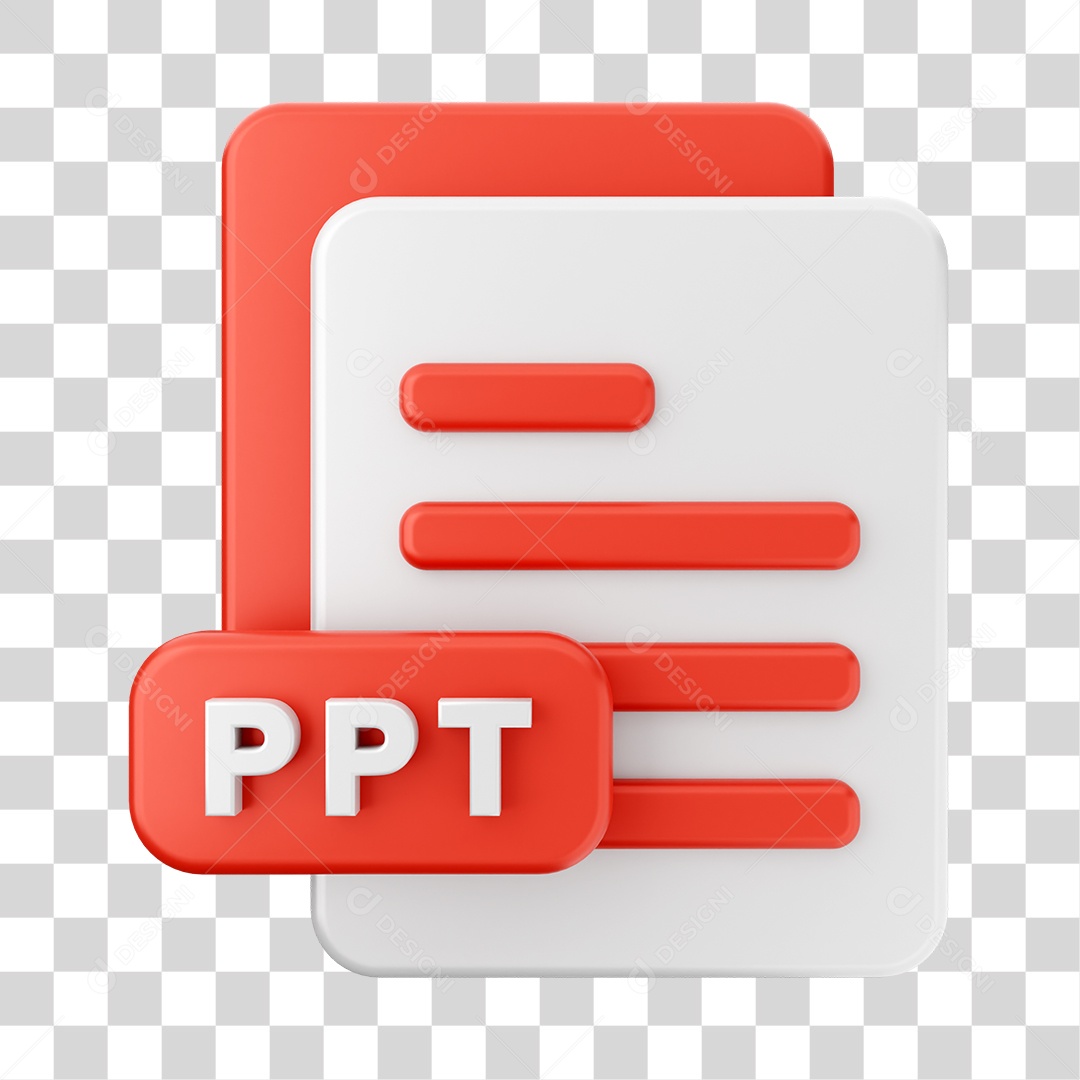 PPT File Format: 3D PSD Element