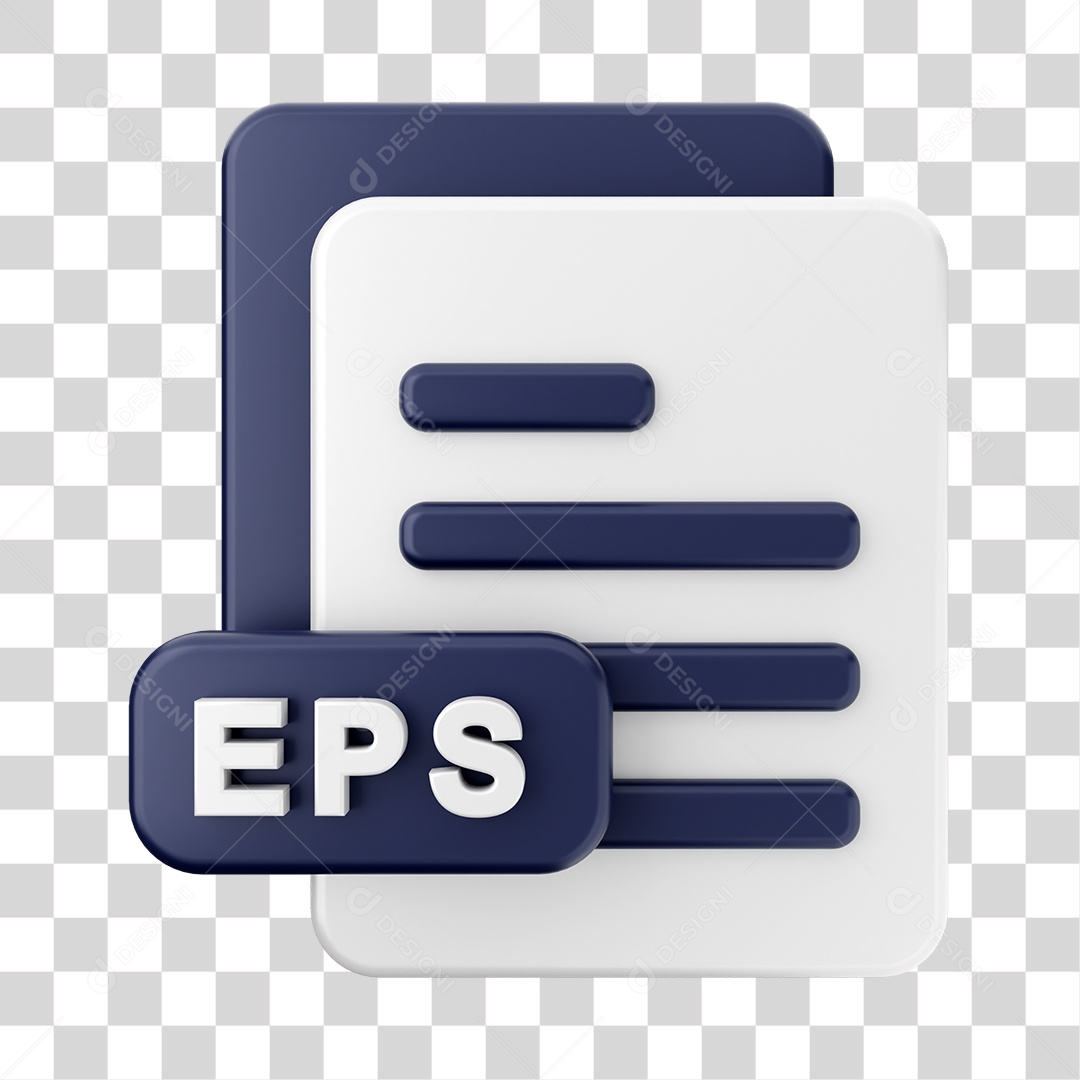 Formato de Arquivo EPS Elemento 3D