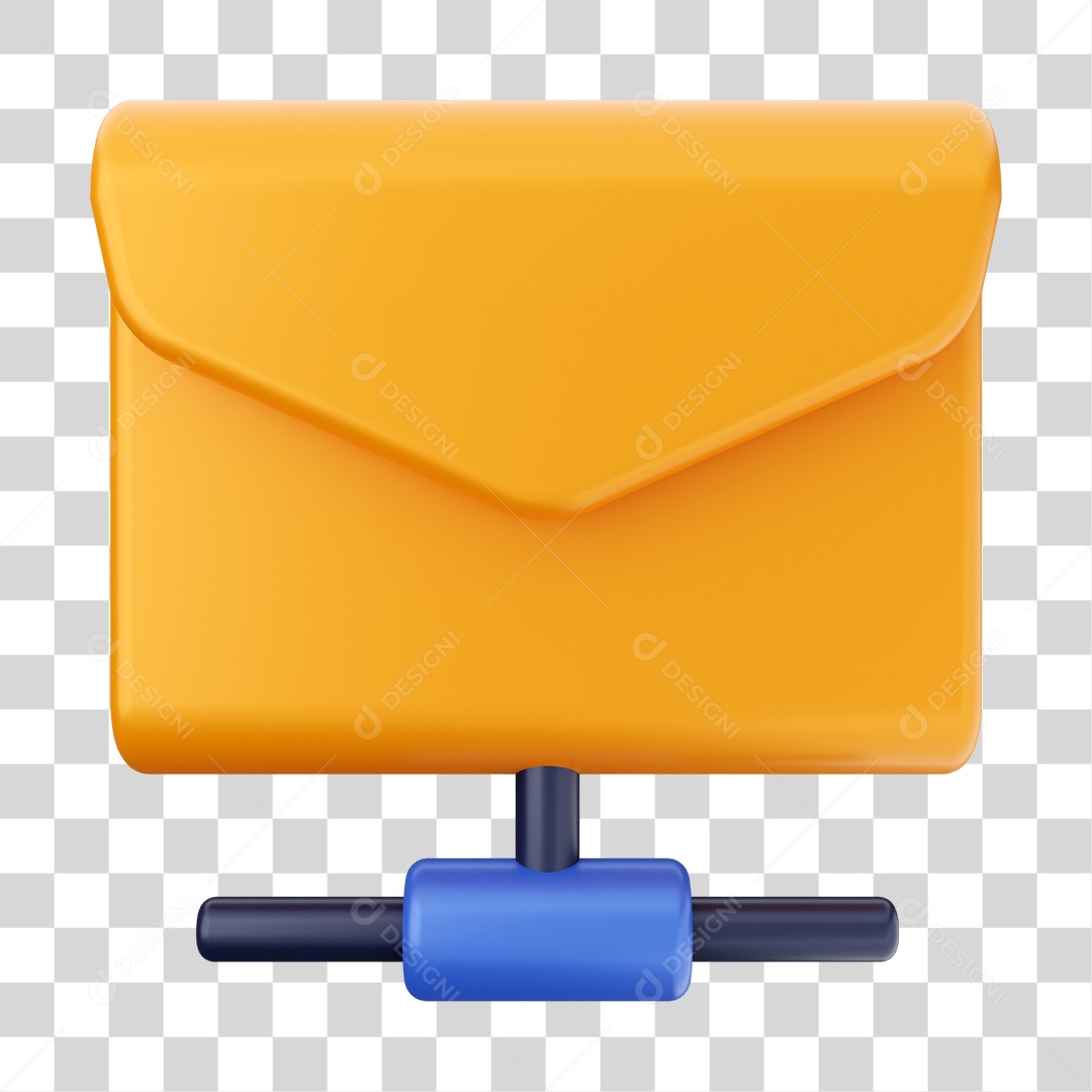 Ícone De Mensagem Elemento 3D PNG Transparente