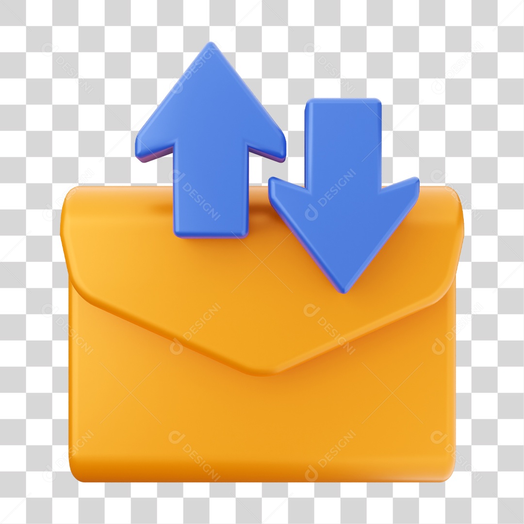 Ícone De Mensagem De Elemento 3D PNG Transparente