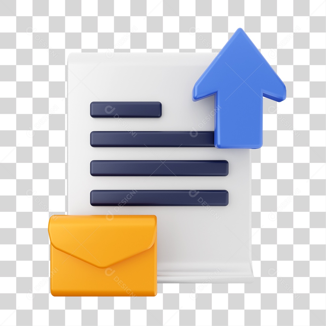 Ícone De Mensagem De Texto Enviado Elemento 3D PNG Transparente