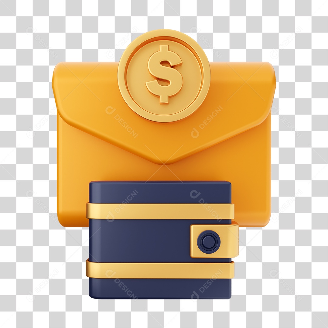 Ícone De Mensagem Com Valores Elemento 3D PNG Transparente