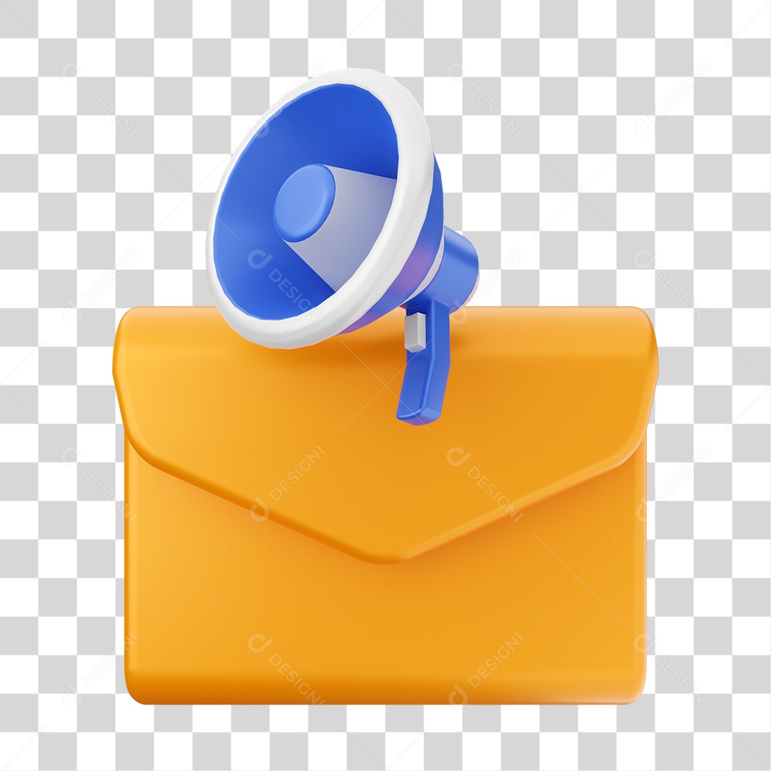 Ícone De Mensagem Elemento 3D PNG Transparente