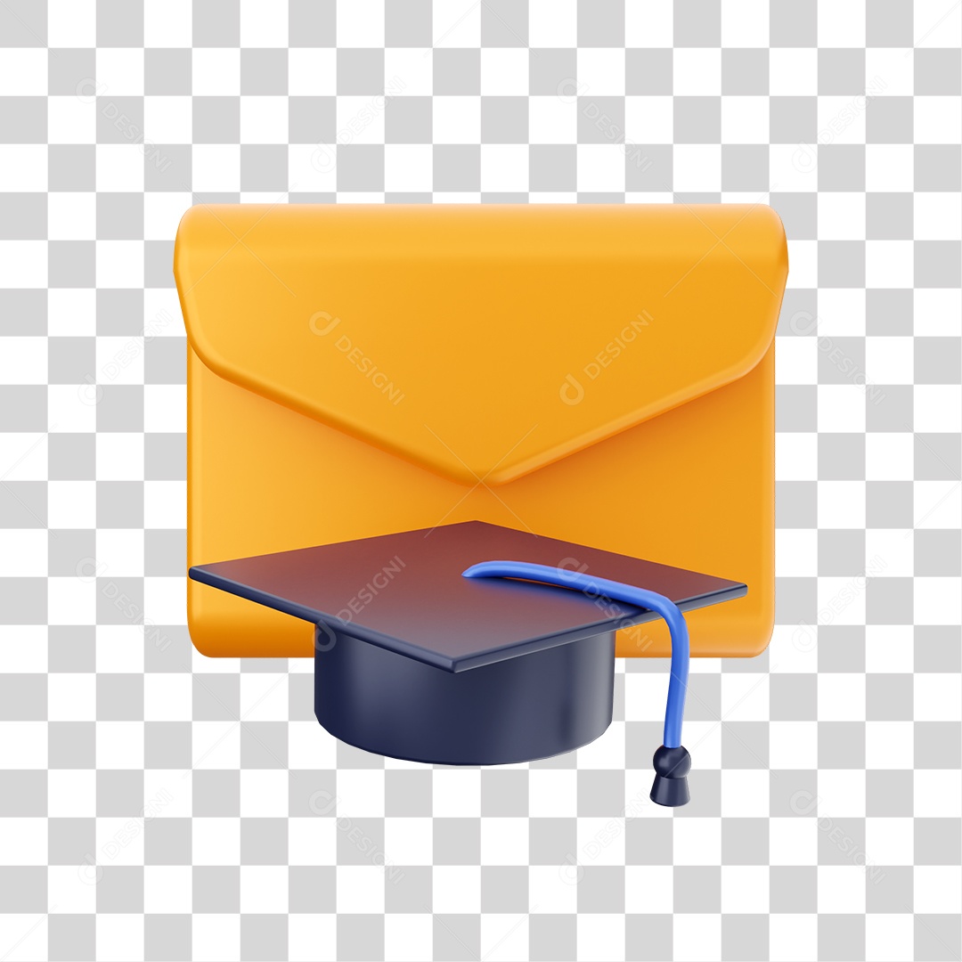 Ícone De Mensagem Elemento 3D PNG Transparente