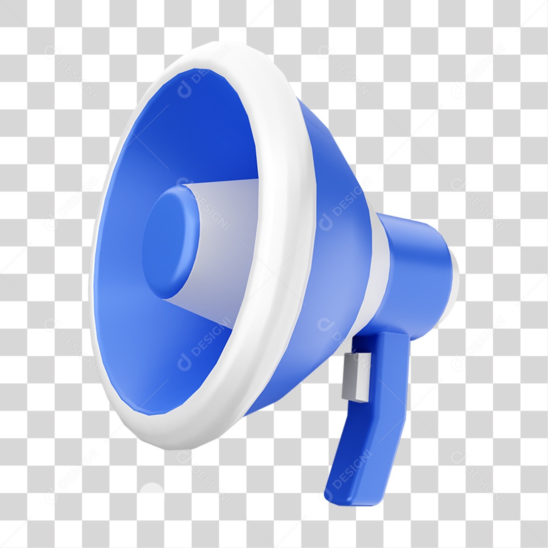 Elemento 3D Símbolo Auto Falante Para Composição PNG Transparente