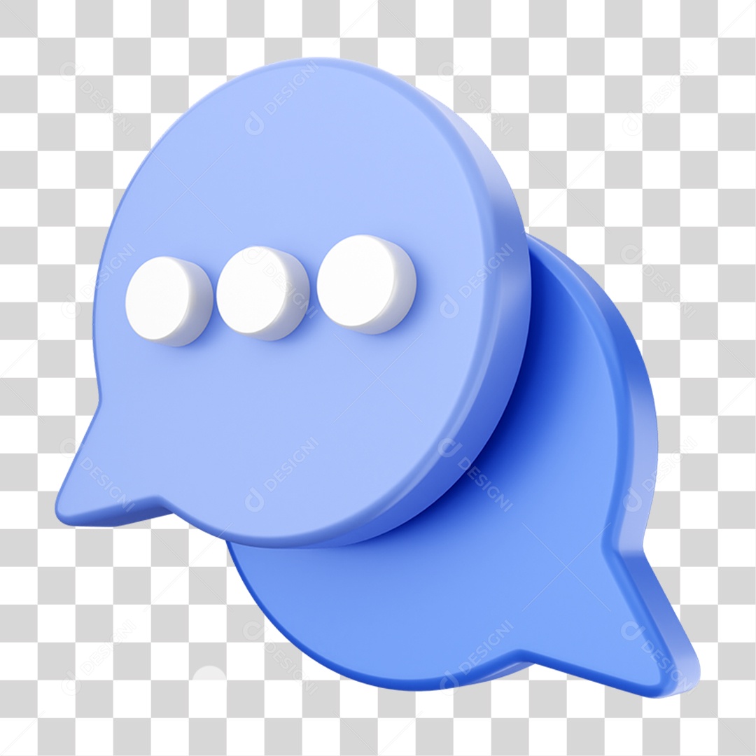 Elemento 3D Símbolo Mensagem Para Composição PNG Transparente