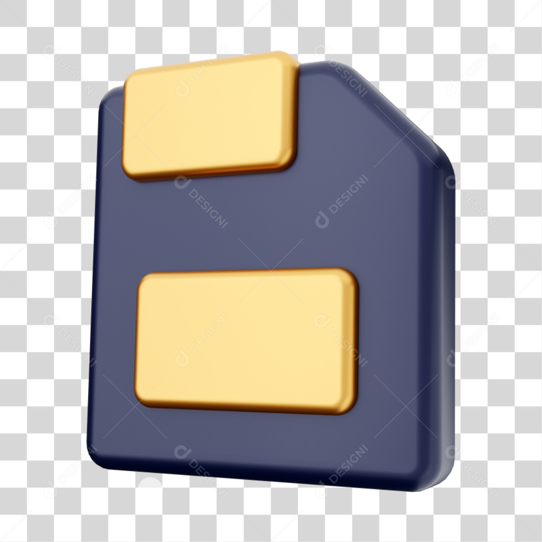 Elemento 3D Símbolo Para Composição PNG Transparente