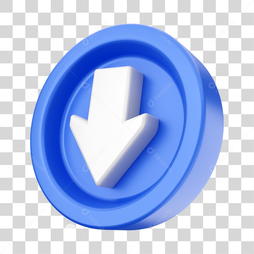 Elemento 3D Símbolo Para Composição PNG Transparente