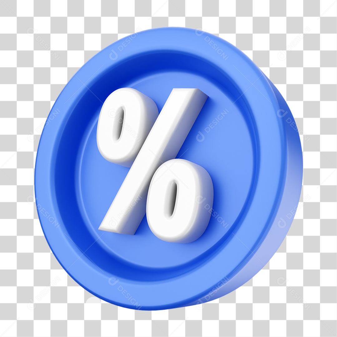 Elemento 3D Símbolo Para Composição PNG Transparente