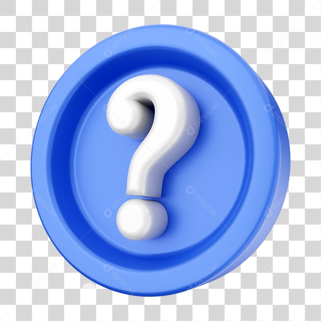 Elemento 3D Símbolo Para Composição PNG Transparente