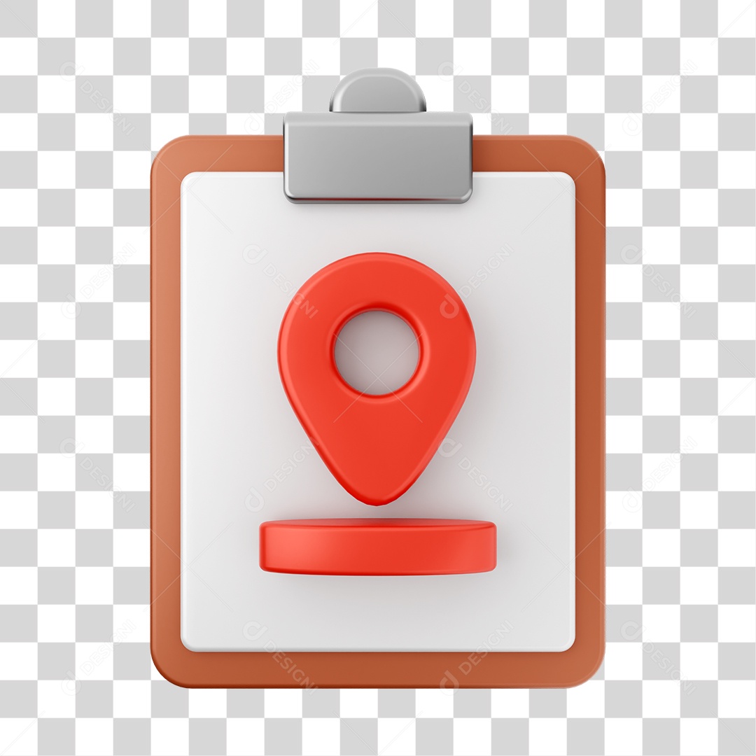 Elemento 3D Arquivo Relatório para Composição PNG Transparente