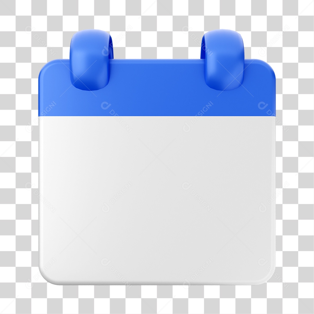 Elemento 3D Calendário Composição PNG Transparente