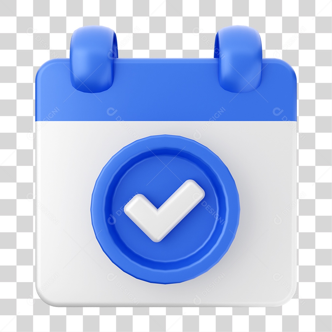 Elemento 3D Calendário Composição PNG Transparente