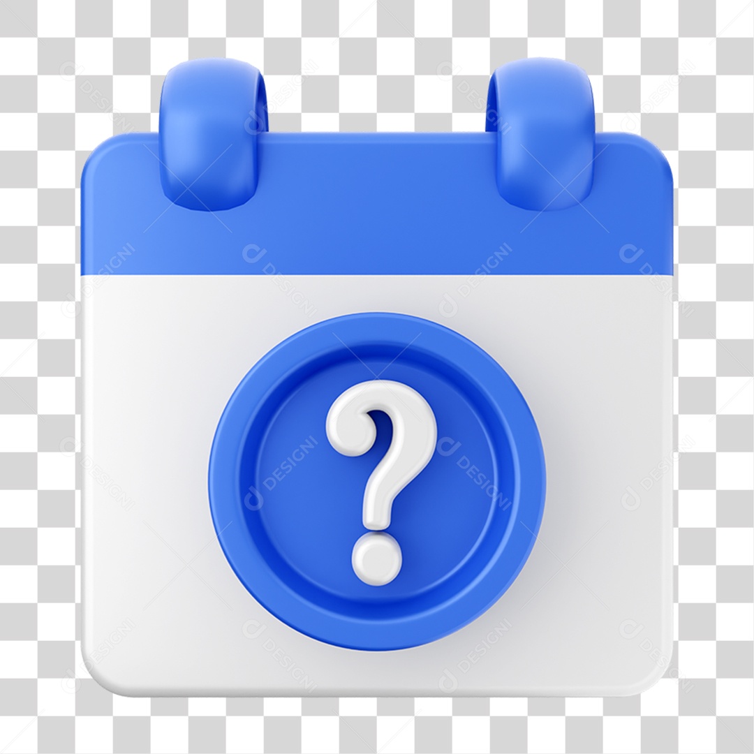 Elemento 3D Calendário Composição PNG Transparente