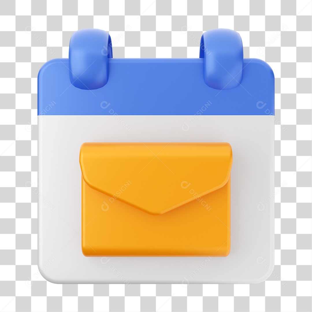 Elemento 3D Calendário Composição PNG Transparente