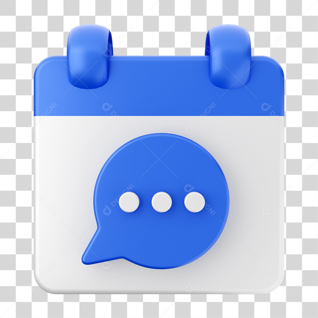 Elemento 3D Calendário Composição PNG Transparente
