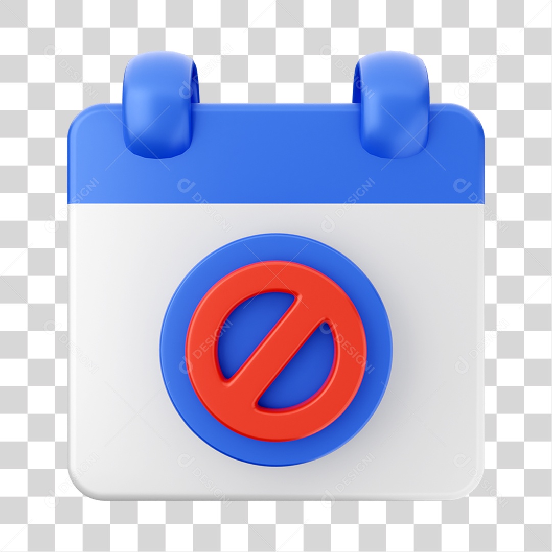 Elemento 3D Calendário Composição PNG Transparente