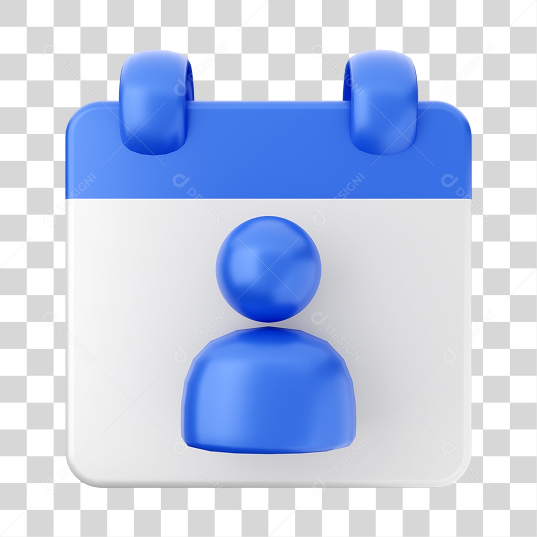 Elemento 3D Calendário Composição PNG Transparente