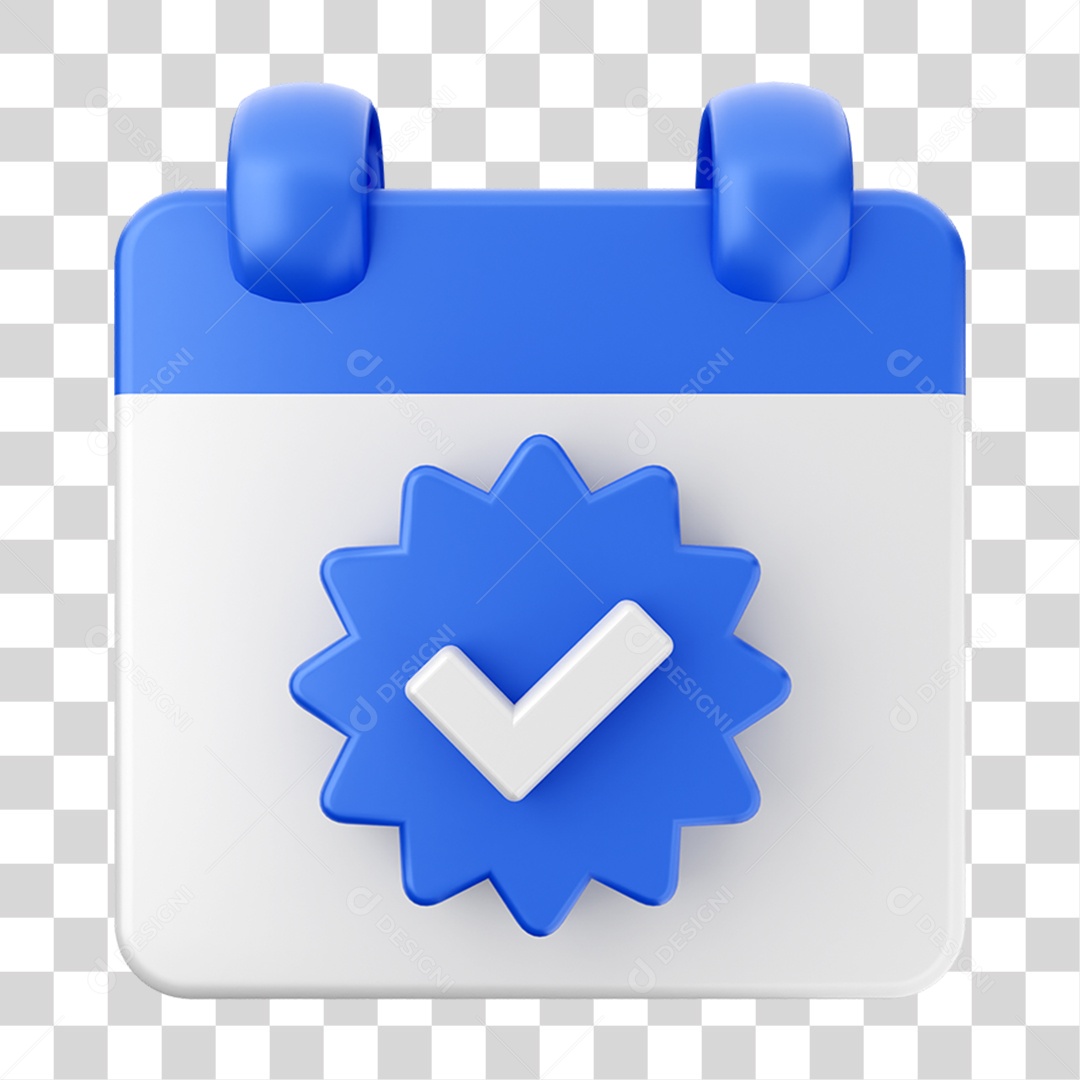 Elemento 3D Calendário Composição PNG Transparente