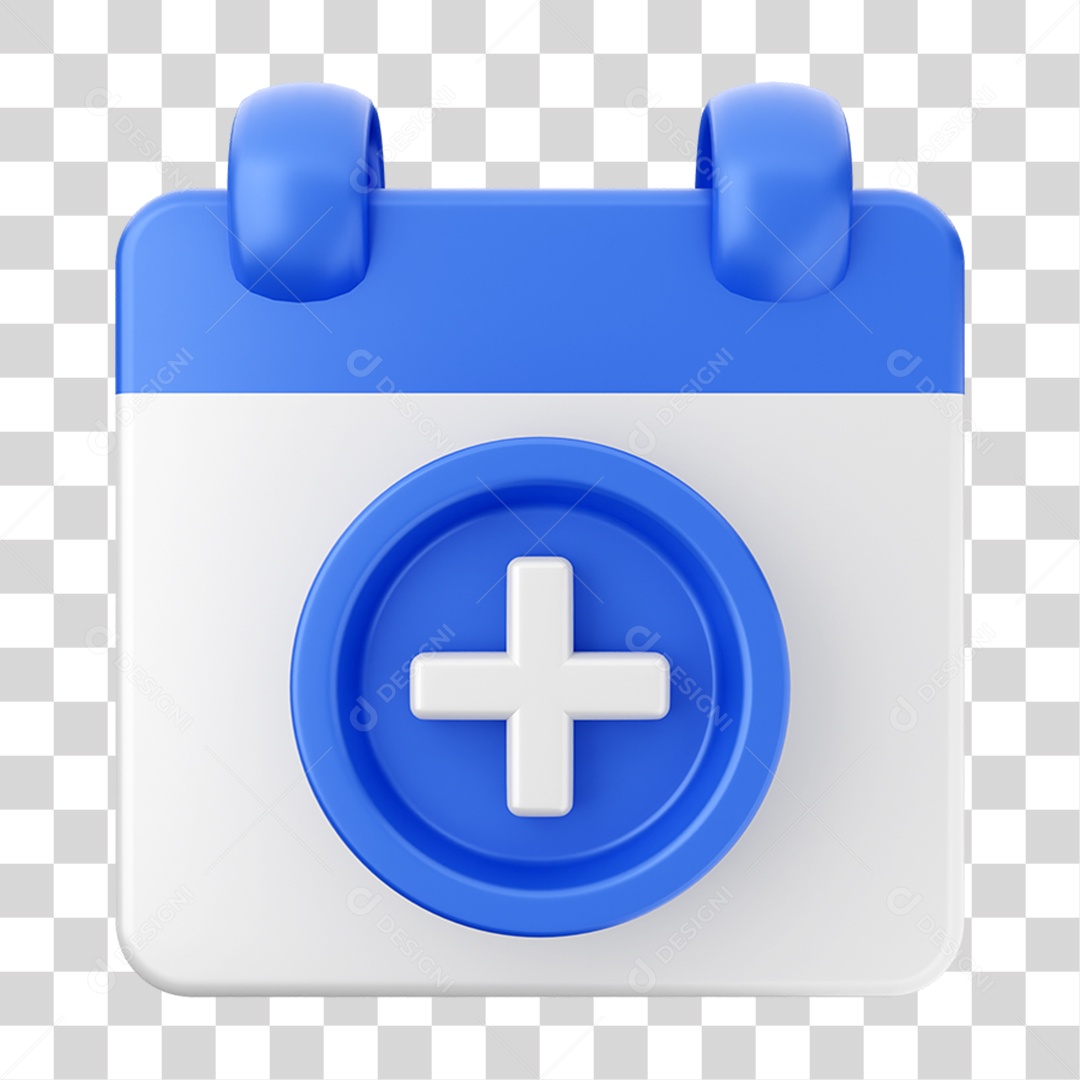 Elemento 3D Calendário Composição PNG Transparente